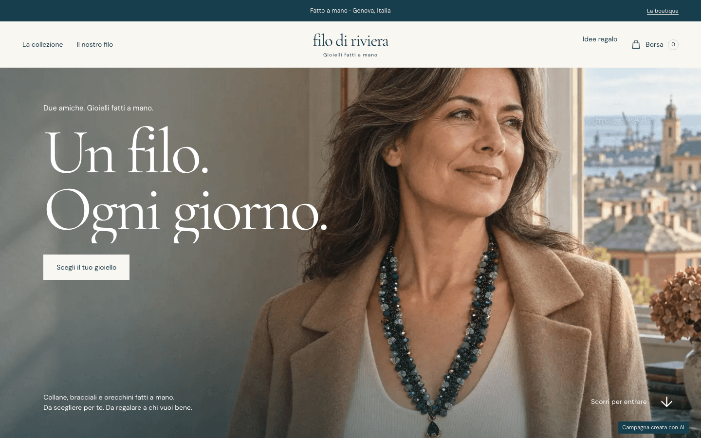 Homepage di Filo di Riviera